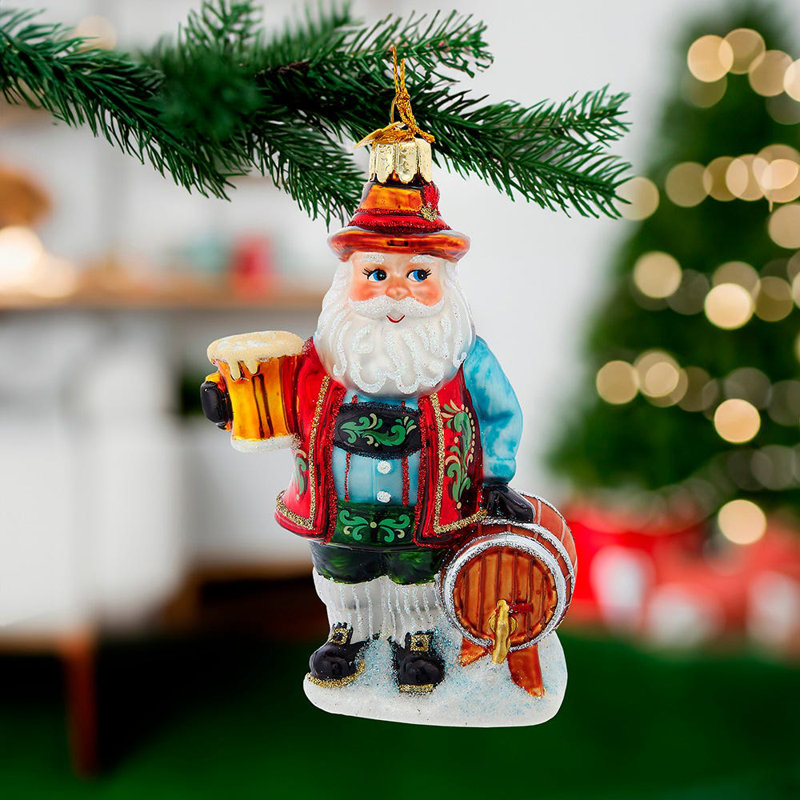 Kurt outlet Adler Santa's World Glass Christmas Tree Ornament Hanging Decor 8